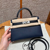 Kelly Mini II Blue Indigo And M Blue Encer Luxury Bag