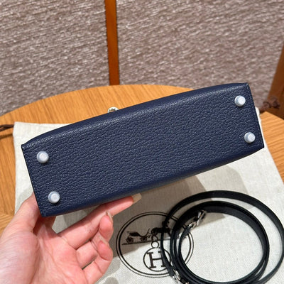 Kelly Mini II Blue Indigo And M Blue Encer Luxury Bag