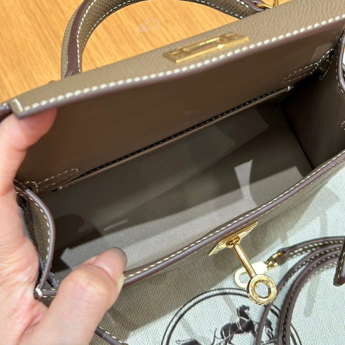 Kelly Mini II Etoupe Luxury Bag