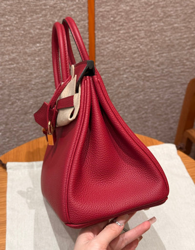 Birkin 25 Ruby Luxury Bag