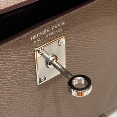 Kelly Mini II Etoupe Noir Ecorce Luxury Bag