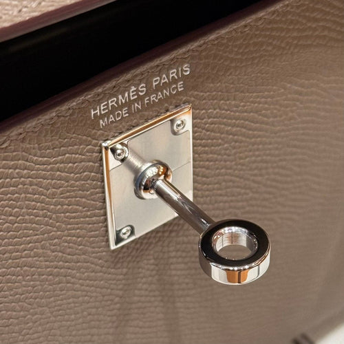 Kelly Mini II Etoupe Noir Ecorce Luxury Bag