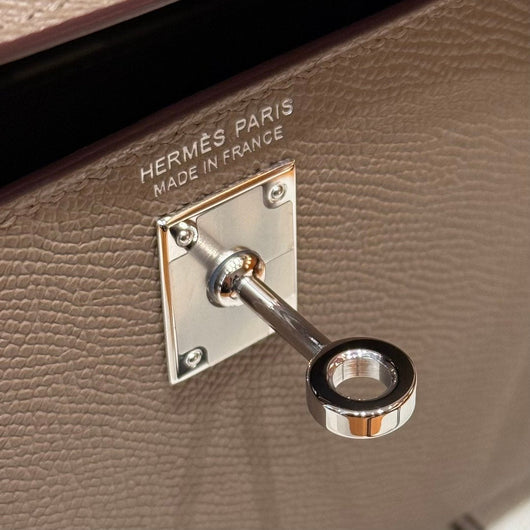 Kelly Mini II Etoupe Noir Ecorce Luxury Bag
