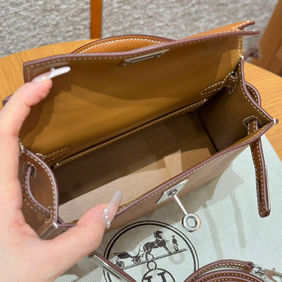 Kelly Mini II Gold Luxury Bag