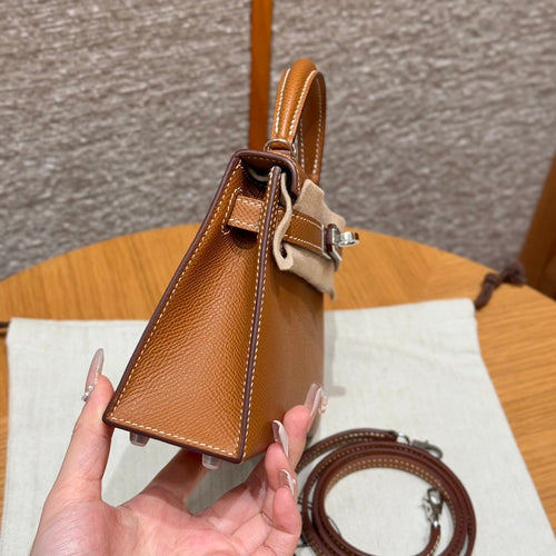 Kelly Mini II Gold Luxury Bag