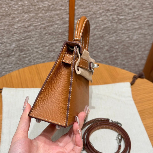 Kelly Mini II Gold Luxury Bag