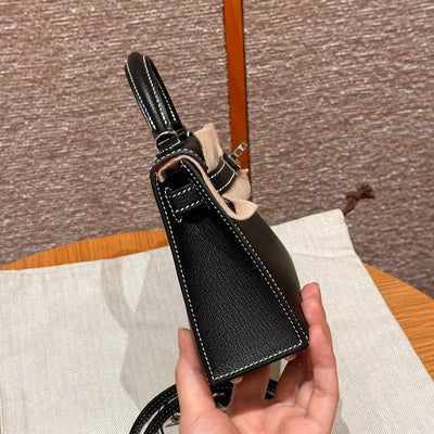 Kelly Mini II Noir And Rouge Coeur Luxury Bag