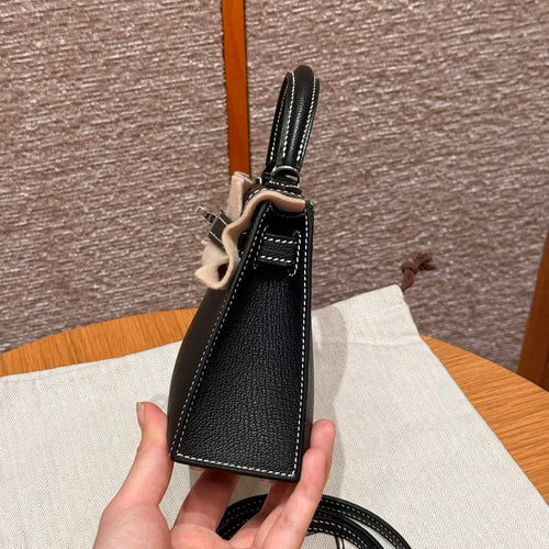 Kelly Mini II Noir And Rouge Coeur Luxury Bag