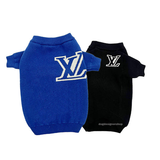 Dogs Blue Black Sleek Sweater