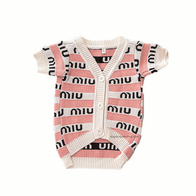 Pink Dog Cardigan Dope Sweater