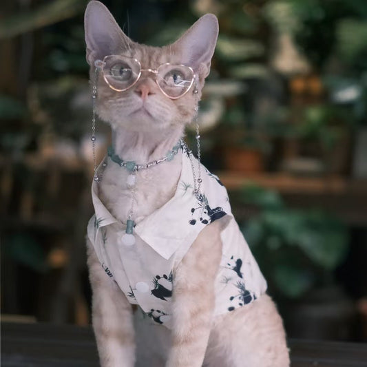 Big Dog & Cat Botanical Print Vest